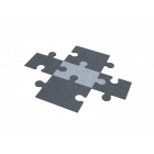 Ette Tete Puzzle Playmat - uitbreiding - 5 puzzelstukken