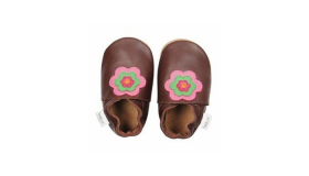 Bobux babyslofjes chocolate flower power